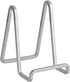 Plate Holder Easel Display Stand - 8 inch Metal Plate Stands for Display - Tabletop Picture Stand - Silver Iron Easels for Display Pictures | Phot...