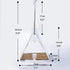 Hanging Bird Feeder, Clear Acrylic Window Birdfeeder with Chains, Squirrel Proof Decorate Triangle Outdoors Wild Bird Feeders for Finch, Warblers,...