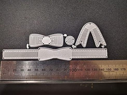 Bow Tie Cutting Dies,DIY Scrapbooking Artist Metal Cutting Dies Stencils For Card Making Decorative Embossing Suit Paper Cards Stamp DIY 15cmx6cm...