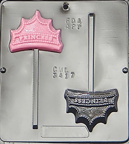 Crown "Princess" Lollipop Chocolate Candy Mold 3417...