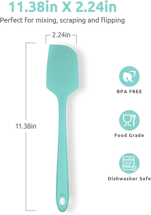 Heat Resistant Silicone Large Spatula: U-Taste 600ºF High Heat Flexible 11.38in Silicon Mixing Stirring Cooking Scraping Baking Bowl Scraper Seaml...