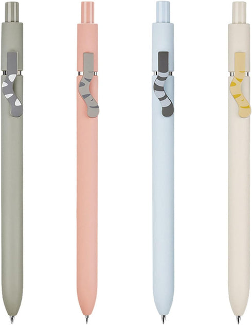 Cute Cat Tails Pens Kawaii Aesthetic pens 0.5mm Fine Point Smooth Writing Black Ink Gel Pens, Quick Dry Retractable Ballpoint Pen...