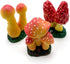 3pcs Mini Mushroom Figurines Lawn Garden Cute Micro Decoration Statues Figurines for Garden Ornaments Plant Pots Bonsai Landscape Model Ornaments ...
