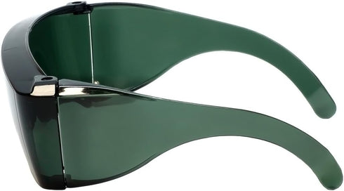 Calabria 3000 Large Fit Over Safety Glasses Fitover Prescription Eyewear Green Men Women Wrap Around Tint Anti Scratch Glare...
