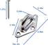 2 Sets Heavy Duty Hammock Hanging Kit,Stainless Steel Hammock Stands for Wall Ceiling Mount,Wall Ceiling Hook for Tree Swing Rope Hammock Chair Yo...