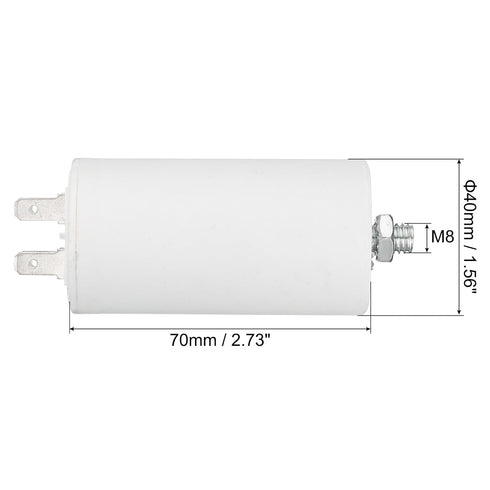 PATIKIL 16uf CBB60 Run Capacitor,AC 250V 4 Pins 50/60Hz Cylinder Bottom with M8 Screw for Washing Machine,Cleaning Machine Pump Motor Star...