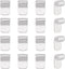 arricraft 16 Pcs Glue on Bails Tibetan, Brass Pendant Bails Glue on Cabochon Settings Rectangle Pad Charms Connector for Jewelry Making and Crafti...
