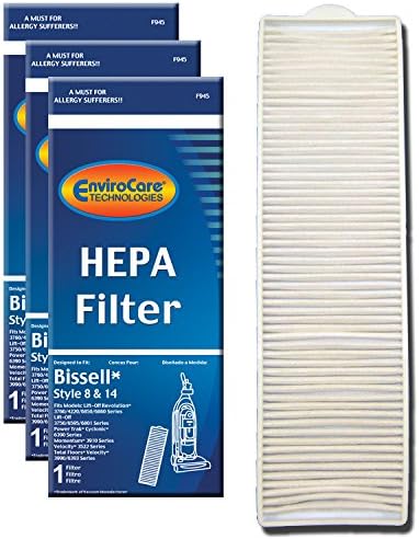 EnviroCare Premium Replacement Vacuum Cleaner Post Motor HEPA Filter Designed to Fit Bissell Style 8 & 14 Uprights 3 Filters...