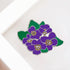 African Black Lady Social Floral Violet Pin Purple Flower Brooch Women Jewelry Gifts...
