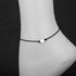 Evil Eye Anklet for Women Men Handmade Wax Rope Star Charm Ankle Bracelets for Women Men Minimalist Jewelry Adjustable...