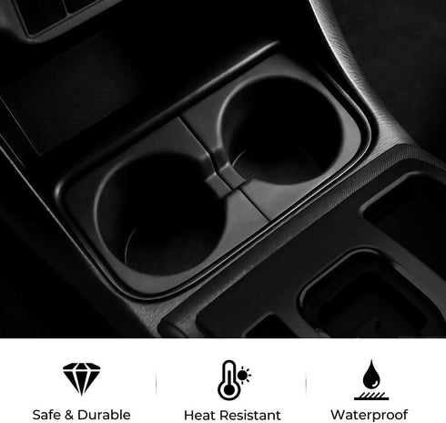 JOYTUTUS Door Cup Holder Insert Compatible with 2005-2017 Tacoma, Durable Car Cup Holder OE Replacement Accessories 66991-04012 66992-04012...