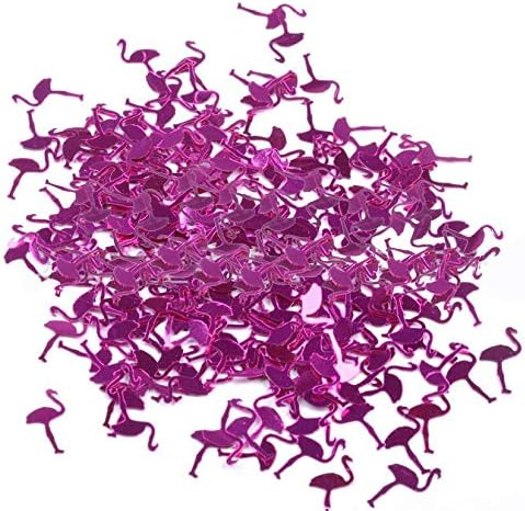 Flamingo Confetti Party Decorations Table Confetti Pink Glitter Tropical for Summer Hawaiian luau Birthday Decor Favor...