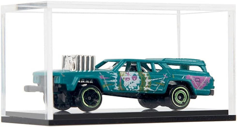 2 Pack Clear Acrylic Hot Wheels Display Case Hotwheels Matchbox 1/64 Scale Toy Model Cars Display Case UV Protect Storage Collectors...