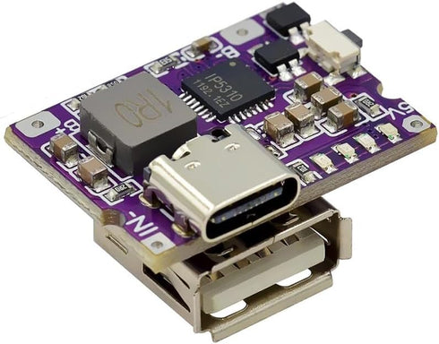 HiLetgo 2pcs 5V 3A Charging and Discharging Integrated Charing Module USB A and USB C/Type-C Dual Interfaces 5V to 4.2V 3A for Mobile Power Bank.....