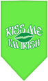 Mirage Pet Products Kiss Me I'm Irish Screen Print Bandana, Small, Turquoise...