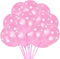TONIFUL 100pcs Pink and White Polka Dots Balloons 12inch large Polka Dot Latex Party Balloons for Wedding Birthday Party Festival Decoration Suppl...