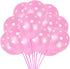 TONIFUL 100pcs Pink and White Polka Dots Balloons 12inch large Polka Dot Latex Party Balloons for Wedding Birthday Party Festival Decoration Suppl...