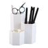 LoveBB Makeup Brush Holder Organizer, 3 Slot Plastic Cosmetics Brushes Pen Storage Solution, White...
