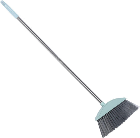 Heavy Duty Broom with Long Handle Commercial Broom Sweeping Brooms Outdoor Indoor Broom for Home Garage Kitchen Office Lobby Lawn...