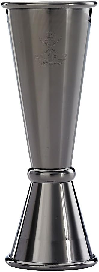 Barfly Japanese Style Jigger, 1 oz x 2 oz, Gun Metal Black...