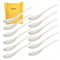 12 pcs Porcelain Egg Spoons Ceramic Spoons White 5 inch Coffee Dessert Yogurt Tea milky tea...