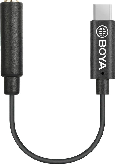 BOYA by-K4 3.5mm TRS (Female) to Type-C (Male) Audio Adapter...