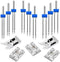 9 Pcs Double Needle Twin Needles for Sewing Machine with 3 Pcs Groove Pintuck & 2 Pcs Universal General Purpose Zig Zag Presser Foot (Needles Size...