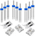 9 Pcs Double Needle Twin Needles for Sewing Machine with 3 Pcs Groove Pintuck & 2 Pcs Universal General Purpose Zig Zag Presser Foot (Needles Size...
