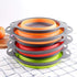 2pcs Silica Gel Folding Drainage Basket, Vegetable wash Basin, Foldable Fruit Dish ?Green?...