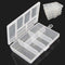 Mini 6 Grids 4-PACK Plastic Organizer Box Storage Container for Small Jewelry Fishing Tackles Earring Nail Rhinestones Beads Art DIY Crafts Organi...