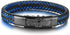 MEALGUET to My Son Inspirational Bracelet Gift from Mom Dad Always Remember You are Braver 2-Tone Braided Leather Bracelet for Teen Boy from Mothe...