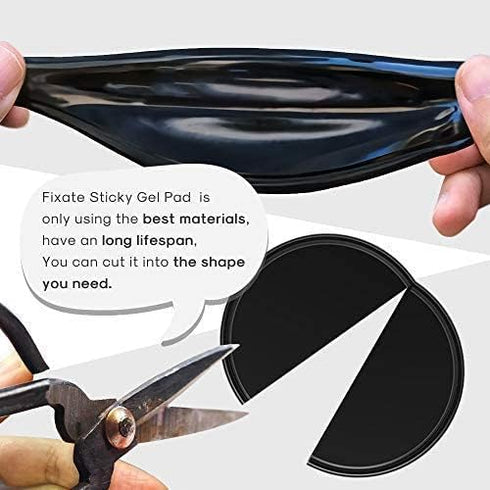 10pack Removable Silicone Sticky Anti-Slip Gel Pads Magic Gel Mat Stick to Car Dashboard Glass Mirrors Metal Tile Wall Kitchen Cell Phone Stand Re...