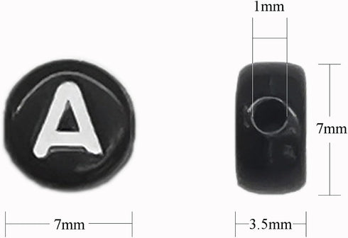 1280 Pieces Letter Beads 3.5x7mm Round Letter Beads Kits Alphabet Beads A-Z Heart Beads and Crystal Line for Bracelets Necklaces DIY Jewelry Makin...