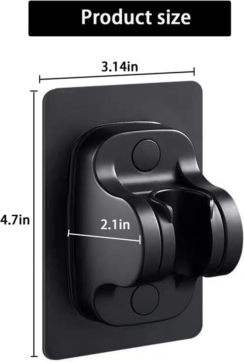 Shower Head Holder Wall Mount, Shower Holder Adjustable Shower Wand Holder, for Shower Kids Shower Bathroom Shower Self Adhesive Shower Head Holde...