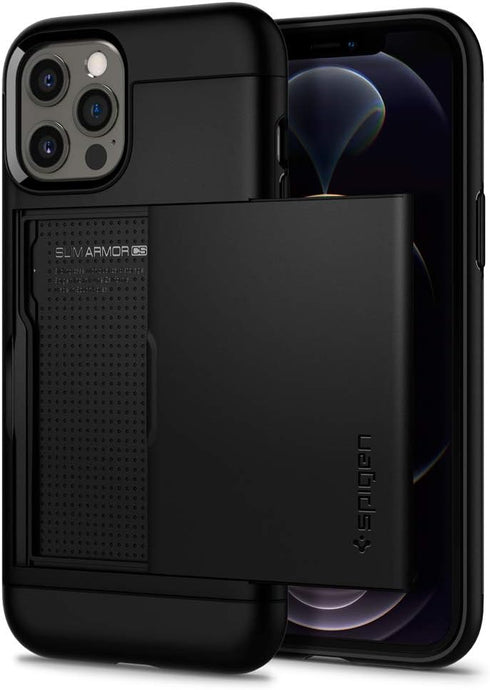 Spigen Slim Armor CS Designed for iPhone 12 / Designed for iPhone 12 Pro Case (2020) - Black...