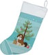 Caroline's Treasures CK3459CS Imperial Shih Tzu Christmas Tree Christmas Stocking Fireplace Hanging Stockings Christmas Season Party Decor Family ...