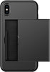 SAMONPOW for iPhone X/XS Case Wallet Card Holder for iPhone 10 Case Wallet Card Holder Heavy Duty Protection Shockproof Anti Scratch Soft Rubber B...