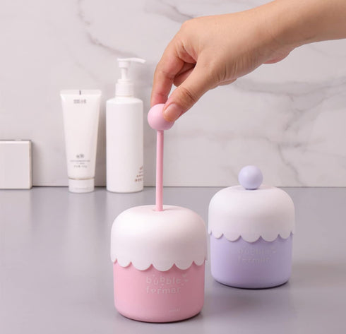 Facial Foamer Face Foam Maker Marshmallow Whip Maker Skincare Tools Facial Cleansing Tool for Face Wash Gift for Her (2pcs, Pink+Purple)...