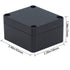 2 Pack Project Box IP65 Waterproof Junction Box ABS Plastic Black Electrical Boxes DIY Electronic Project Case Power Enclosure 2.48"x2.28"x1.38" (...