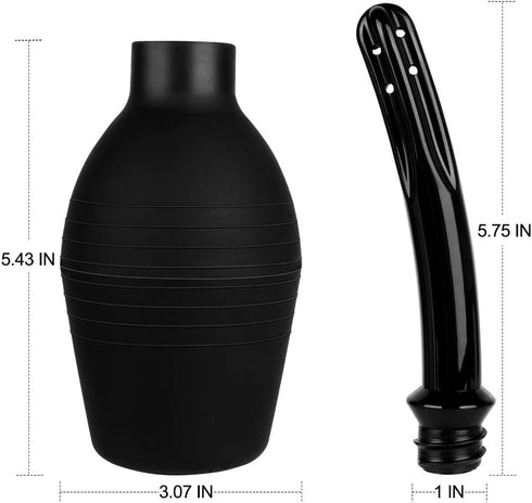 RANEU Enema Bulb Kit with Lube Anal Douche Superior Materials Douche for Men Women Made of Comfortable Material...