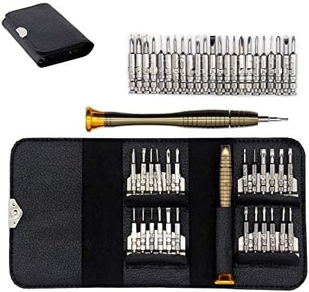25PCS Mini Screwdriver Set with Case, Precision Screwdriver Kit with 6 Different Size Flathead and Phillips Screwdrivers, Perfect mini Screwdriver...
