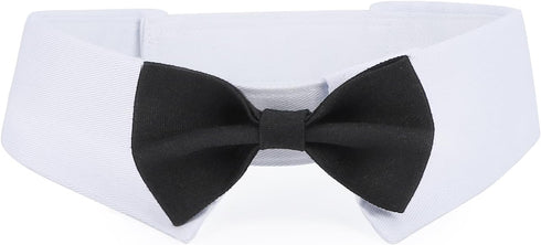 Segarty Dog Bow Tie, Adjustable Black Bowtie Collar for Extra Large Dogs, Dog Neck Tie Tuxedo Comfortable Cotton Boy Pets Grooming Accessories for...