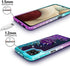 Silverback for Galaxy A12 Case with Ring Kickstand, Women Girls Bling Holographic Sparkle Glitter Cute Cover, Diamond Ring Protective Phone Case f...