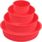 Silicone Mould for Baking Nonstick Layer Cakes Bakeware Round Cake Pans Chocolate Rainbow Cake for Birthday Wedding Party 4 6 8 9 Inch Set of 4...