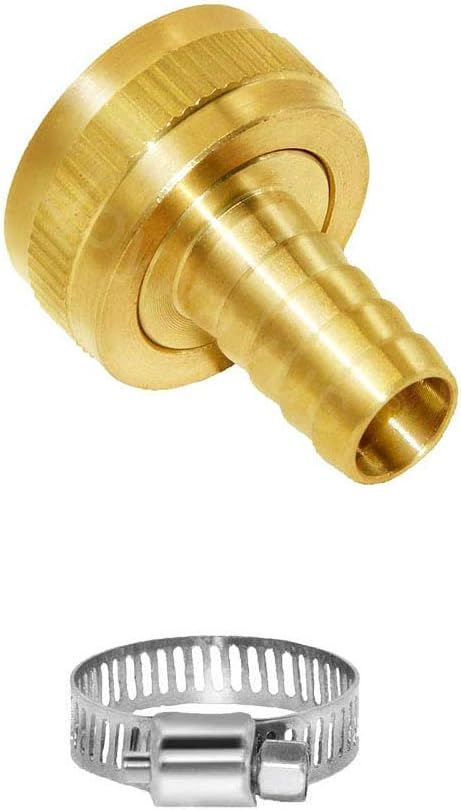 YOUHO Garden Hose Adapter 5/8" Drip Irrigation Tubing to Faucet - Reusable Connector Fittings for Most Rain Bird, Orbit, Dig, Toro 5/8 Tubing x 3/...