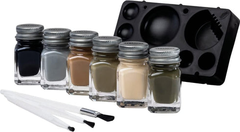 Testors 308937 6 Color Acrylic Paint Set Wooden Derby Car with Paint Tray...