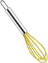 4 Pack Colorful Mini Silicone Kitchen Whisks with Stainless Steel Handles for Milk Egg Blending Stirring Whisking and Beating(4 Colors,6 Inches)...