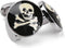 Cufflinks Unique Round Bone and Skull Engraved Cuffs Tuxedo Shirt Silver Cuff Link for Men boys...