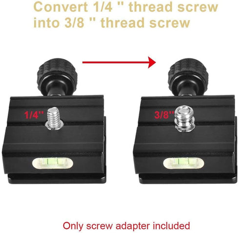 UTEBIT Camera Screw 1/4 to 3/8 Adapter Thread Adapter Set Camera Spigot Convert Mounting Screws Tripod Screw Compatible for Magic Arm Crab Clamp B...