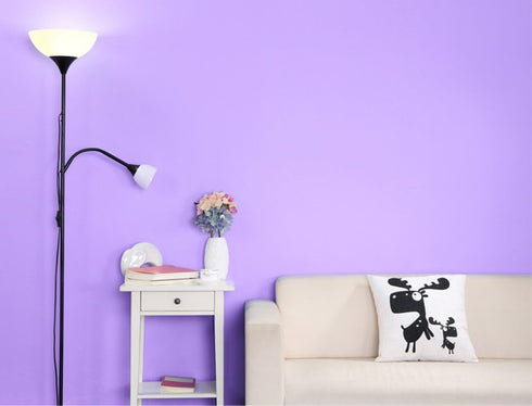 Solid Color Frosted Waterproof Wallpaper Shelf Drawer Liner Self-Adhesive Cabinet Sticker 15.6 Inch by 98 Inch (Light Purple)...